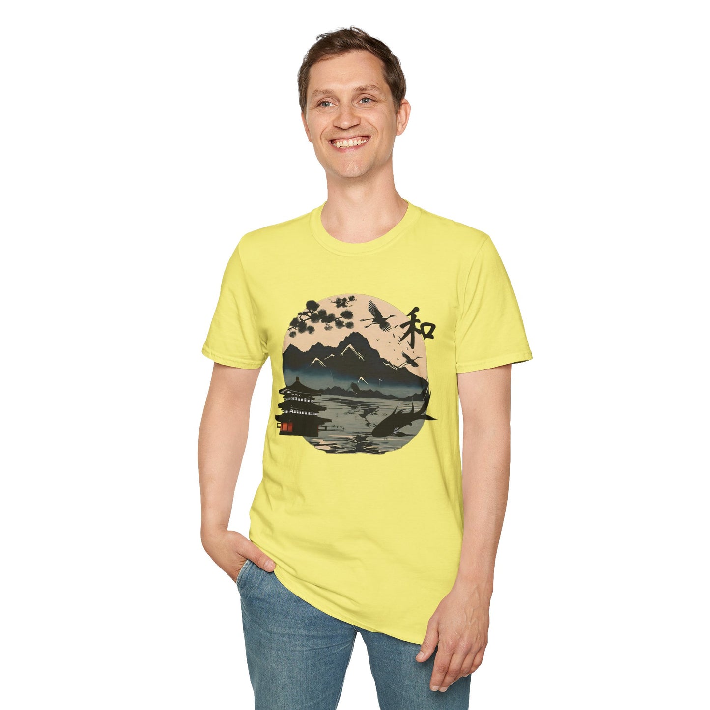 Japanese Landscape Unisex Softstyle T-Shirt