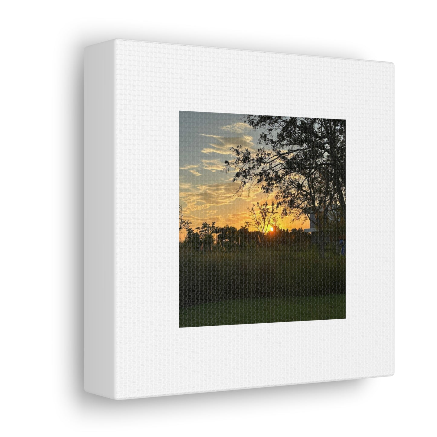 Sunset White Canvas Gallery Wraps