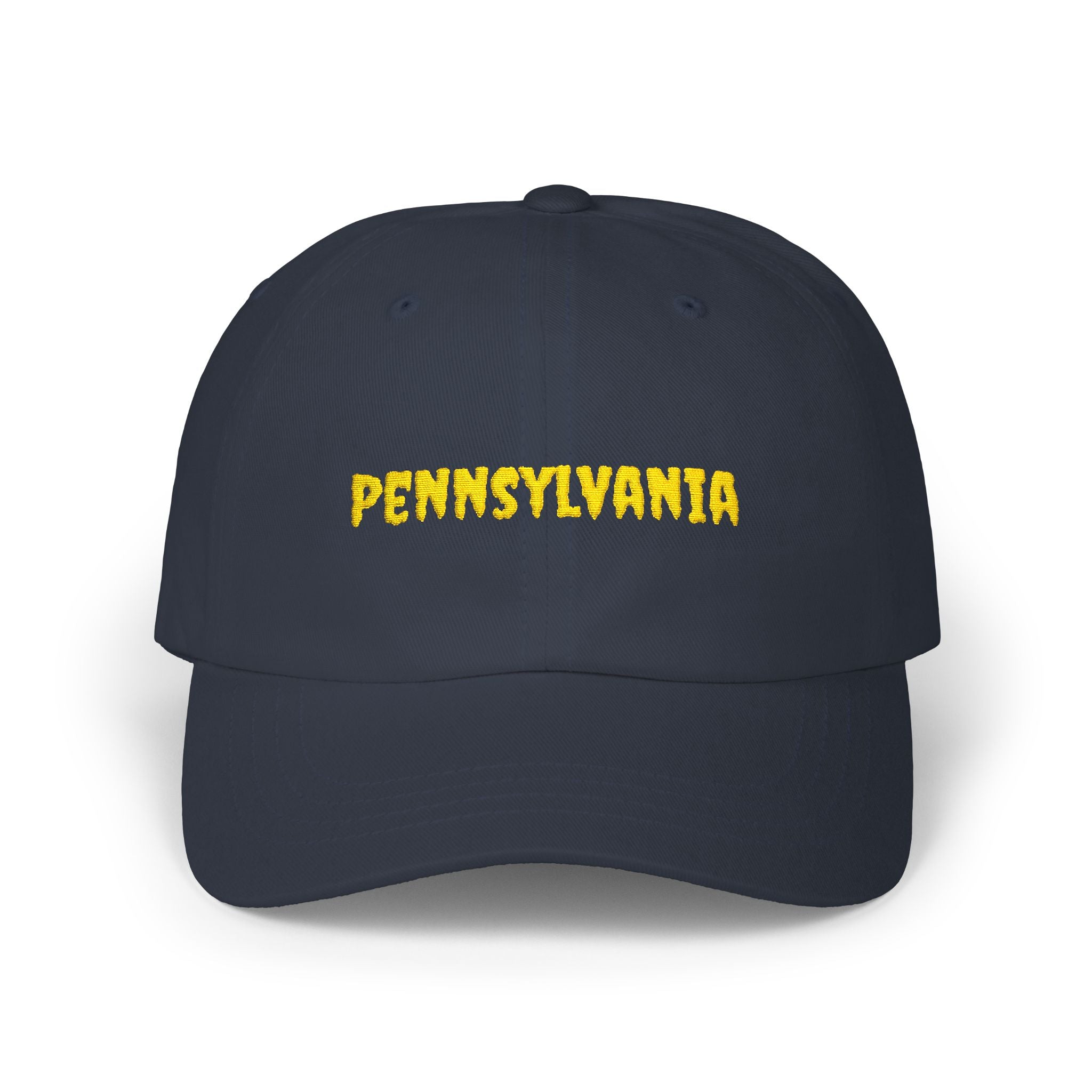 Pennsylvania United States of America Gold Embroidered Classic Dad Cap | PA 2nd USA Baseball Hat