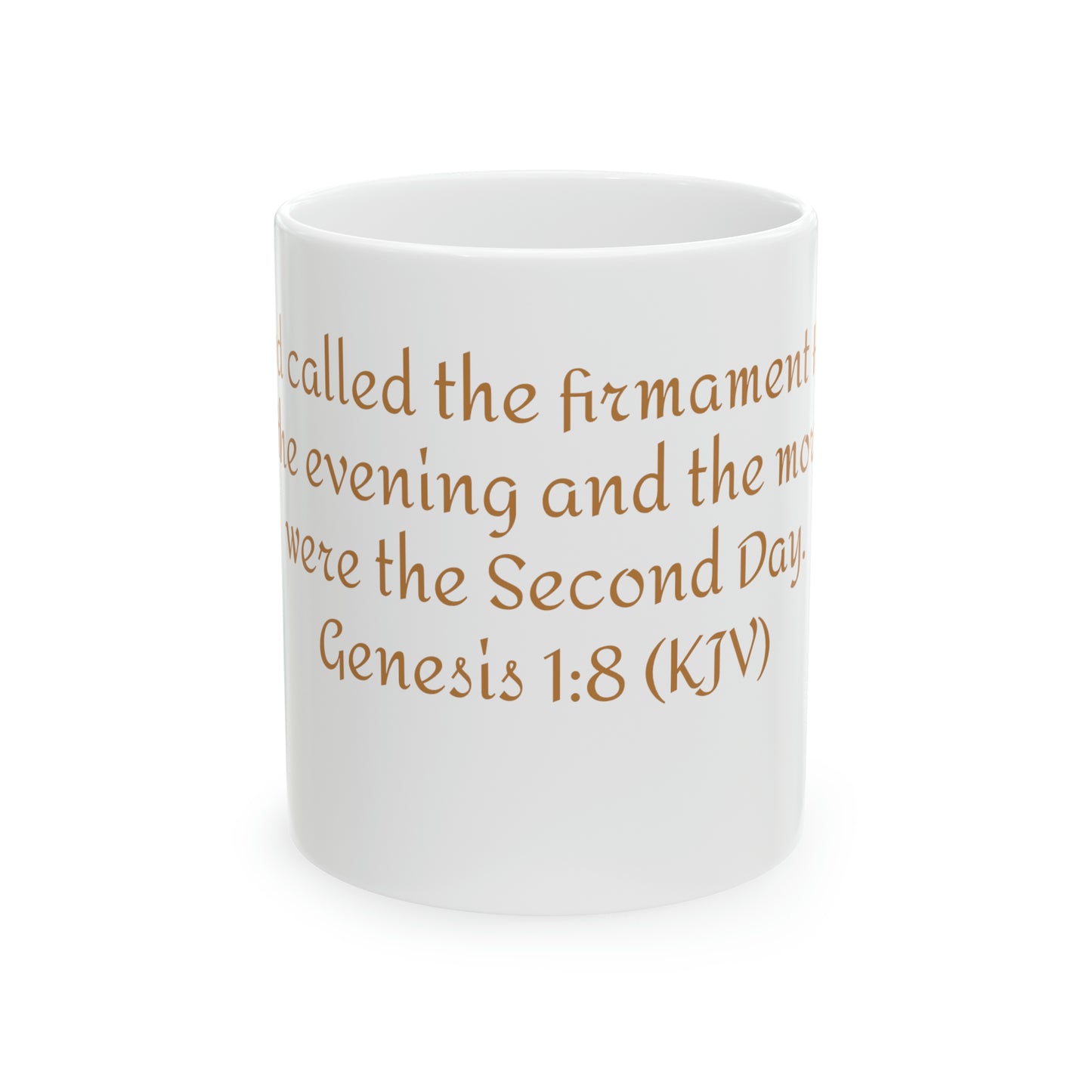 Bible Speaks Gen 1:8 Ceramic Mug, 11oz