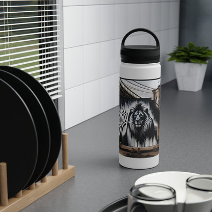 Matiby Matiffi Stainless Steel Water Bottle, Handle Lid