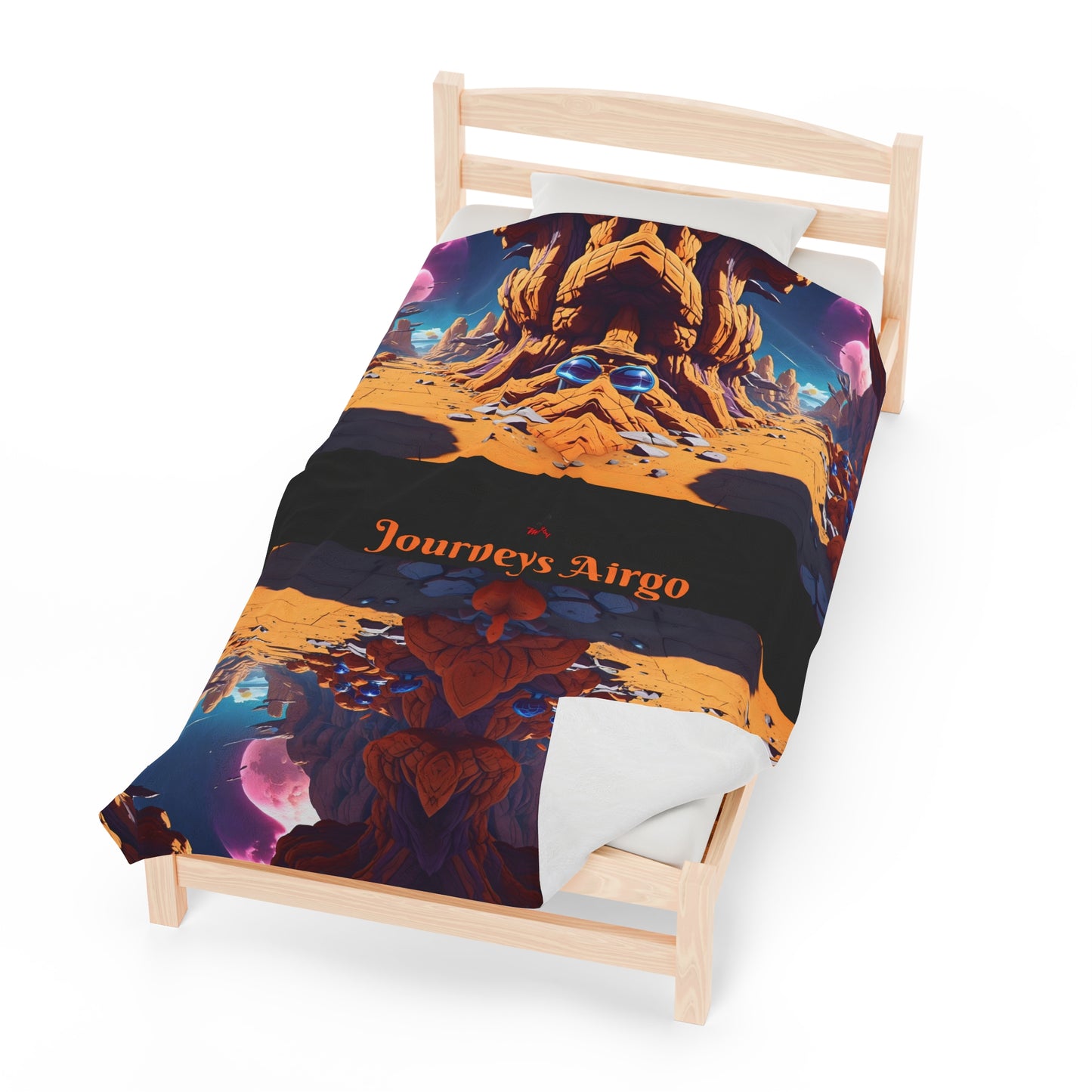 Journeys Airgo Velveteen Plush Blanket