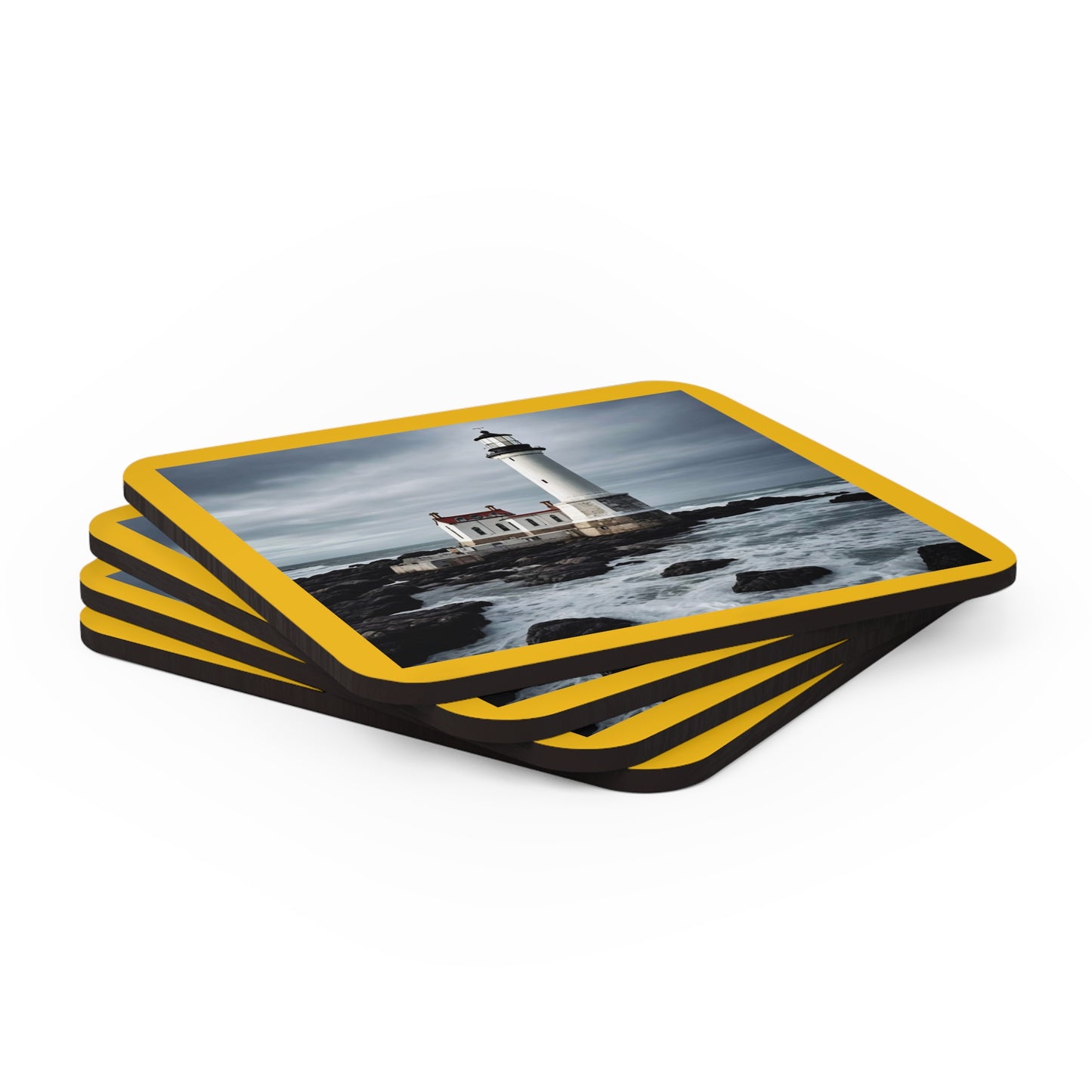 Matiby Lighthouse Corkwood Coaster Set