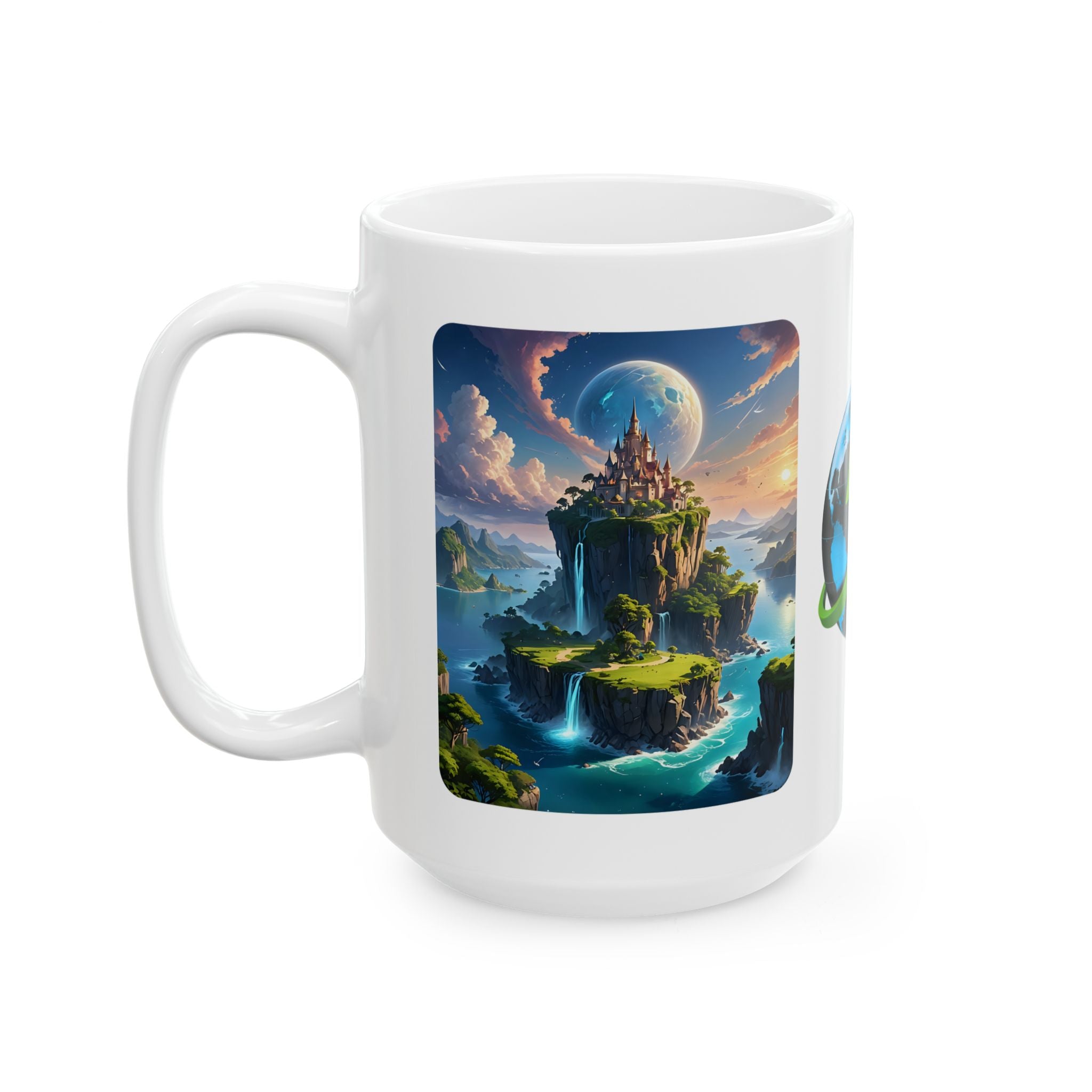 Contrast & Perspective #1 White Ceramic Mug — Time & Chance Daily Cup (11oz, 15oz)
