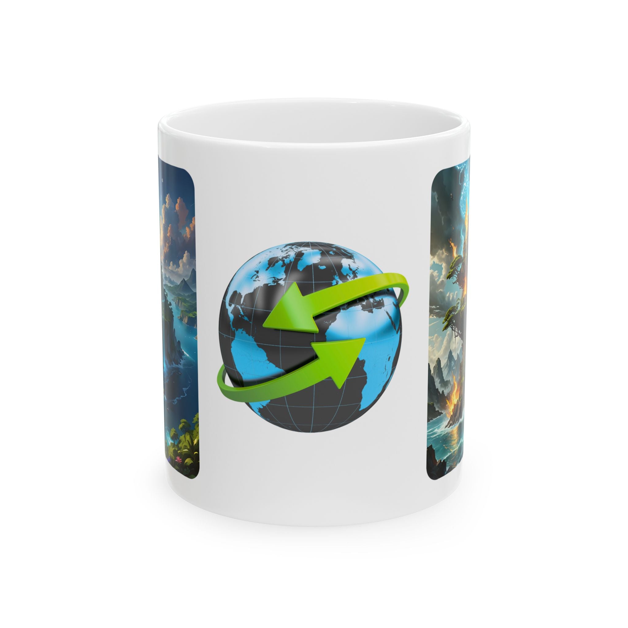 Contrast & Perspective #3 White Ceramic Mug — Time & Chance Daily Cup (11oz, 15oz)