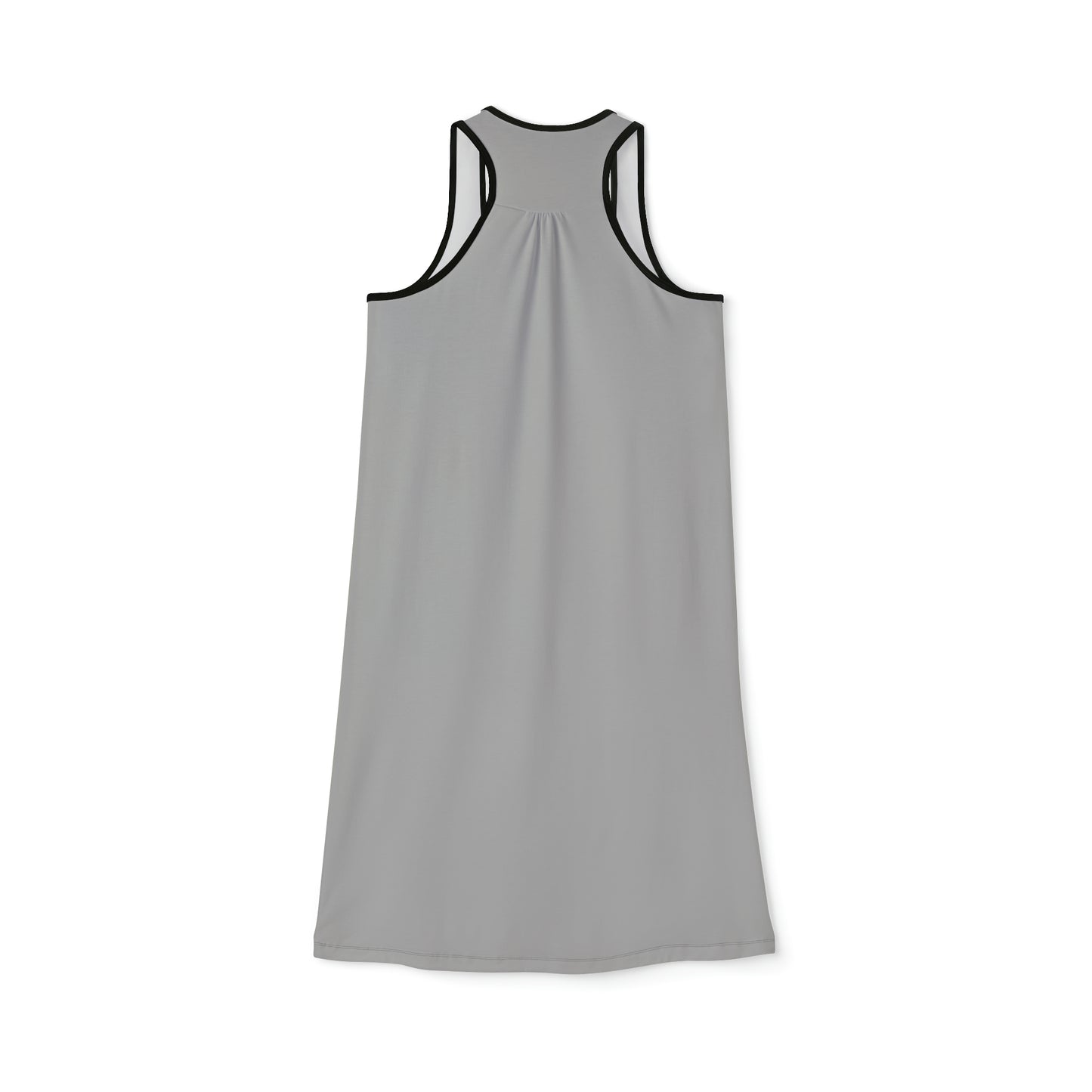 Women's Light Grey Racerback Dress (AOP)