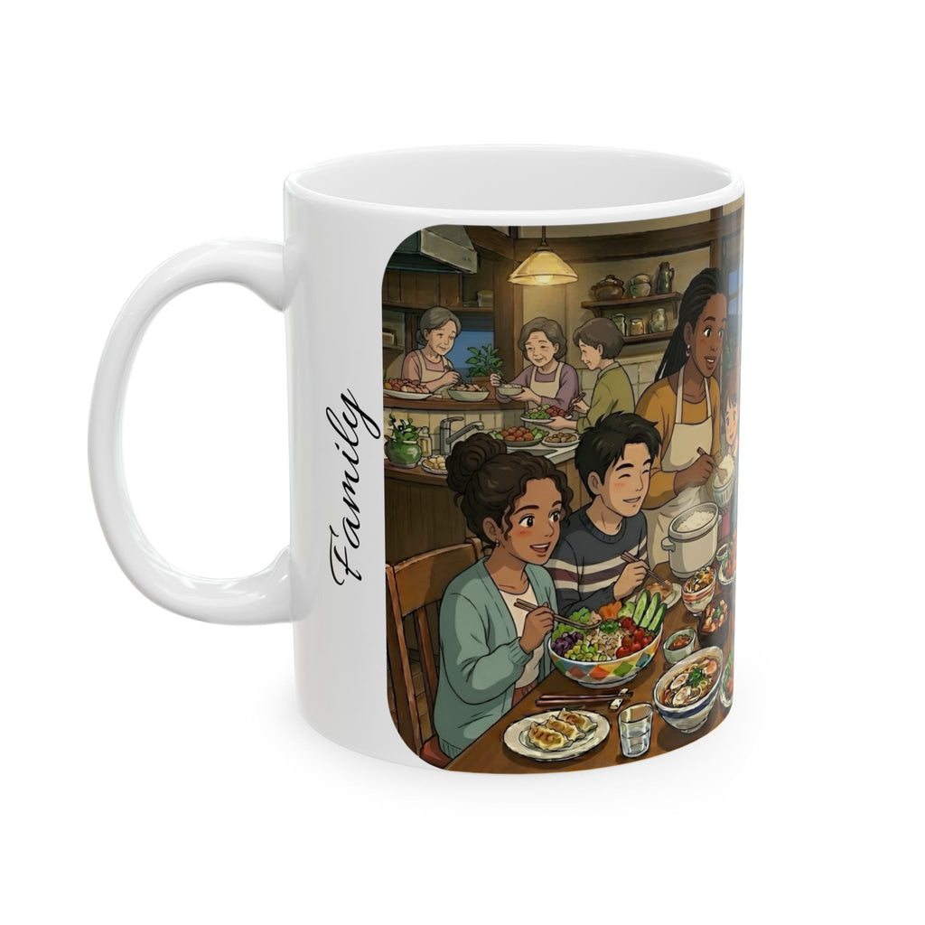 Family & Friends #2 Forever White Ceramic Mug — Cozy Feast Cup (11oz/15oz)