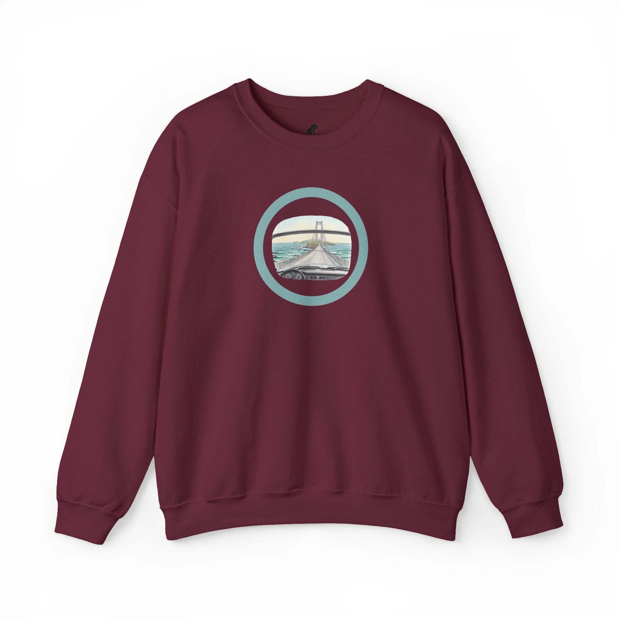 Coastal Bridge Drive Circle Crewneck Sweatshirt