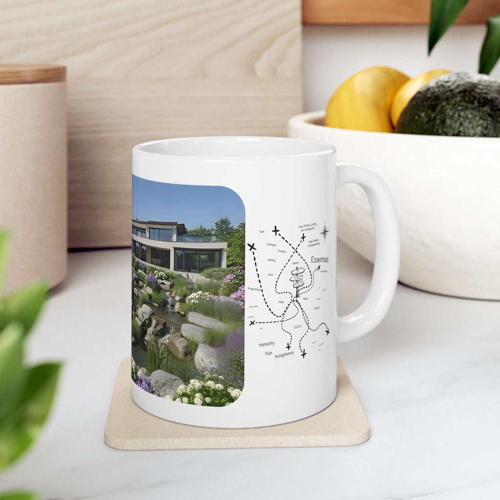 Cozy Architecture & Dreamy Landscapes #20 White Ceramic Mug – Homes Home Sweet Home Cup (11oz/15oz)