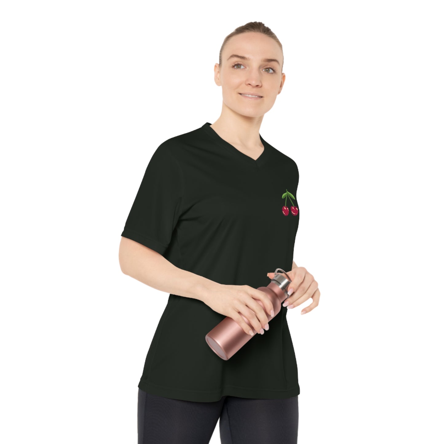 Women's Performance Cherry V-Neck T-Shirt