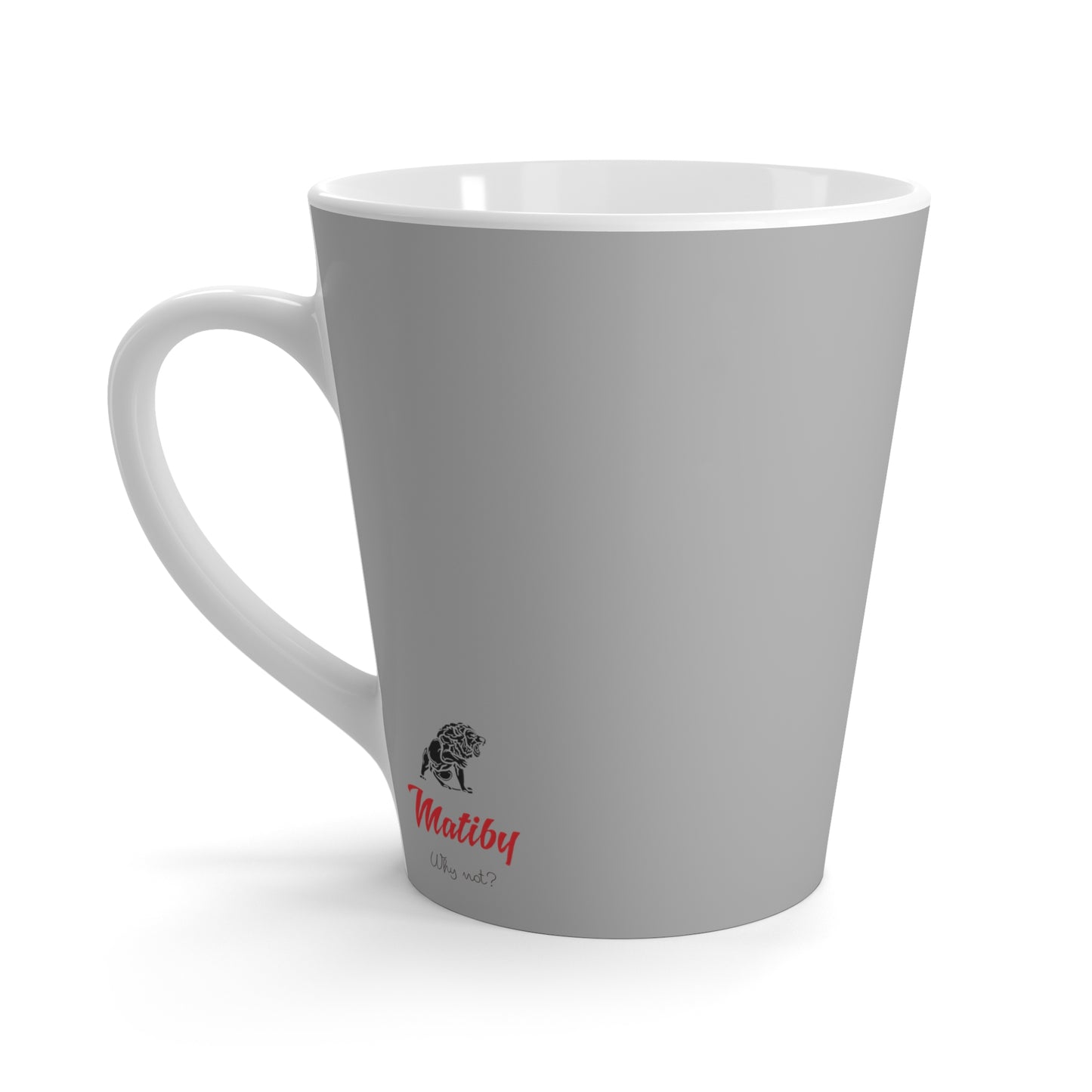 Matiby Lion Mug, Light Grey