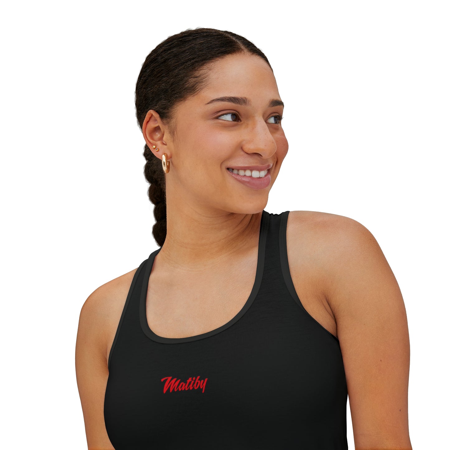 Women's Black Tank Top (AOP)