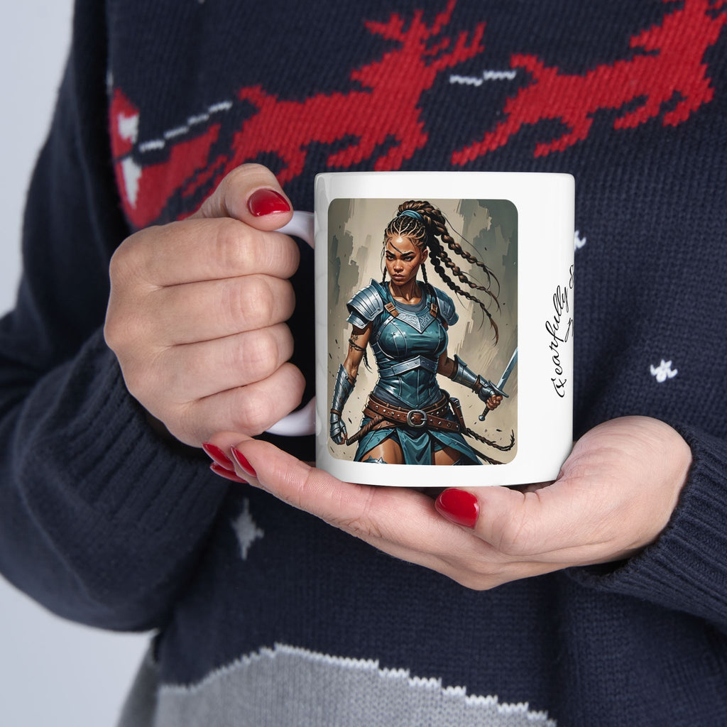 Gentle Woman of Valor #31 White Ceramic Mug - Fearfully & Wonderfully Made Tribute Cup (11oz/15oz)