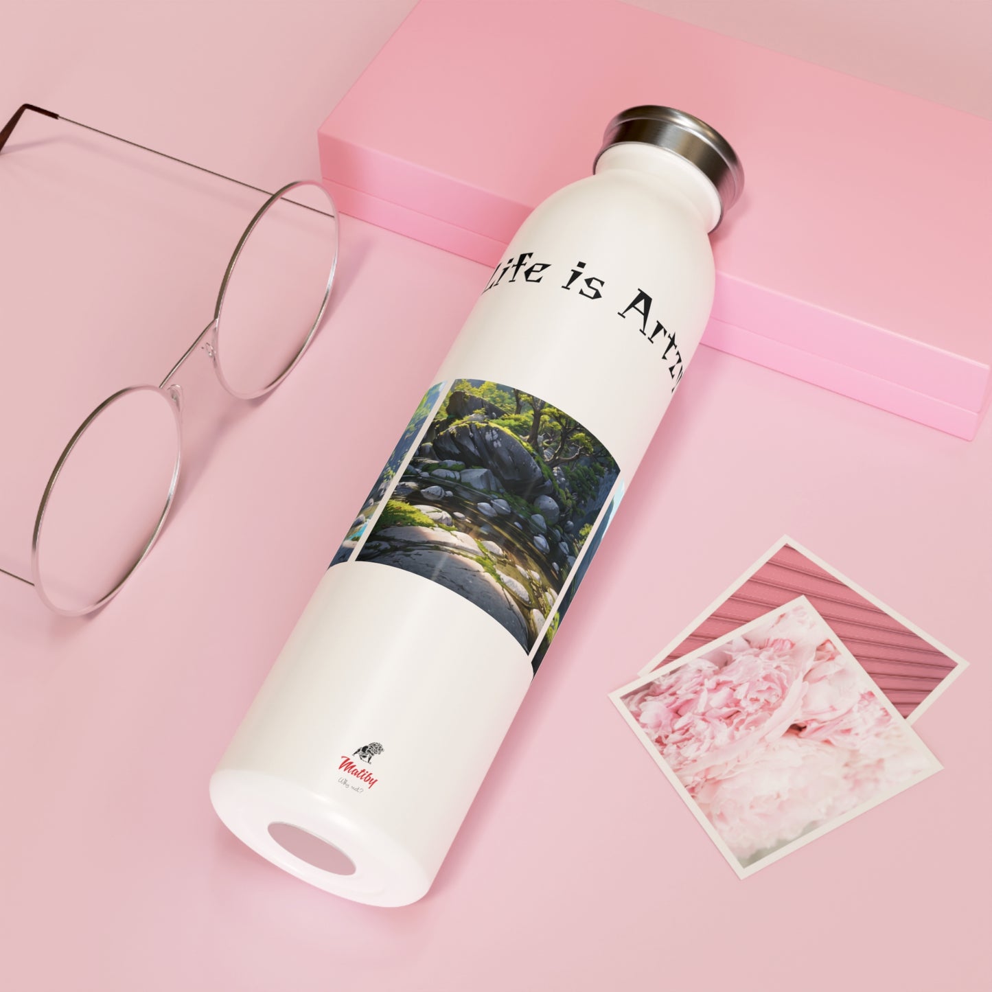 Artzy Slim Water Bottle