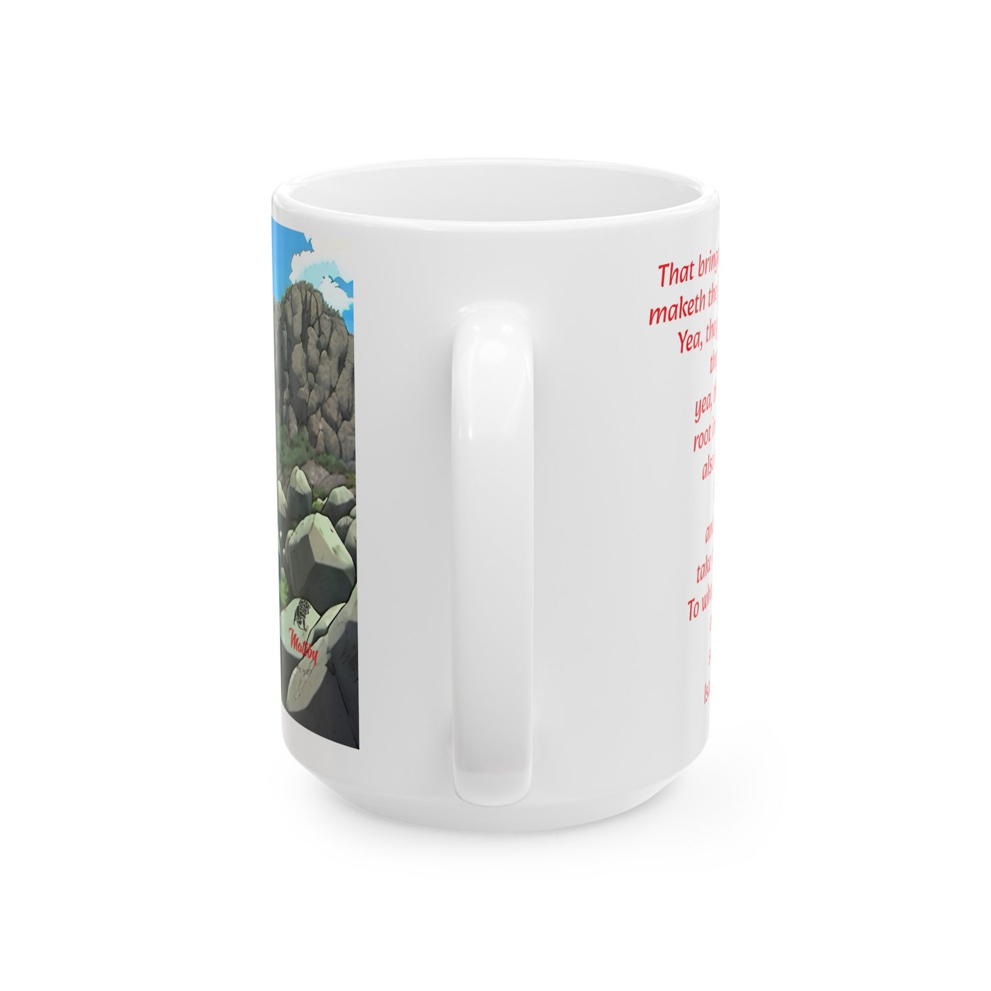 Bible Speaks Isaiah 40:23-25 Ceramic Mug, 11oz, 15 oz