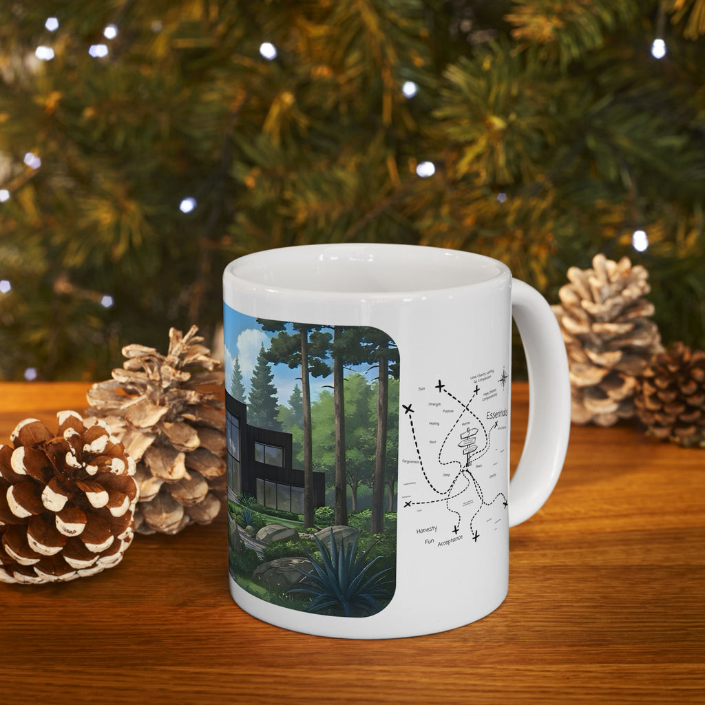 Cozy Architecture & Dreamy Landscapes #47 White Ceramic Mug – Homes Home Sweet Home Cup (11oz/15oz)