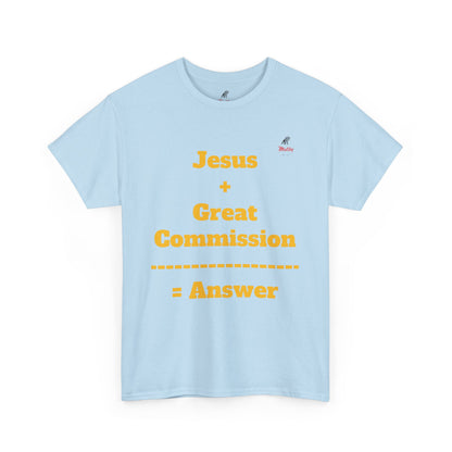 Jesus+Great Commission Unisex Heavy Cotton Tee