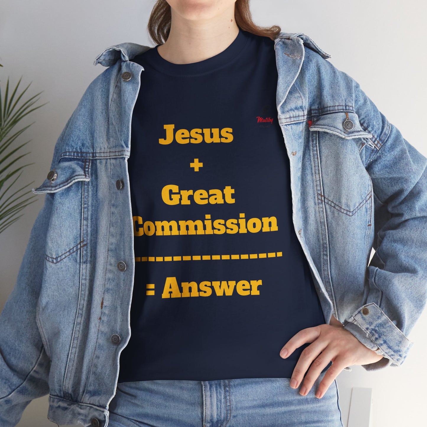 Jesus+Great Commission Unisex Heavy Cotton Tee