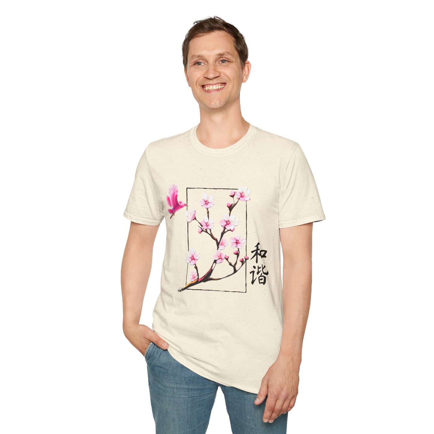 Japanese Cherry Blossom Unisex Softstyle T-Shirt