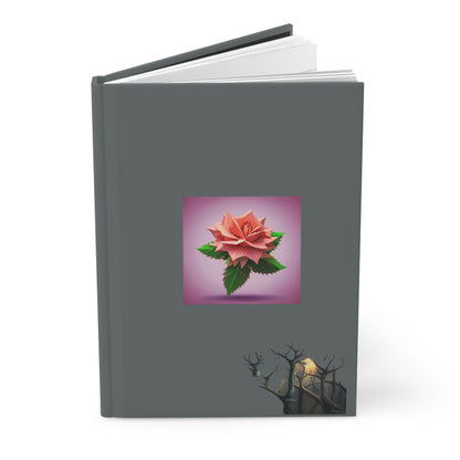 Thorn Rose Hardcover Journal Matte Dark Grey