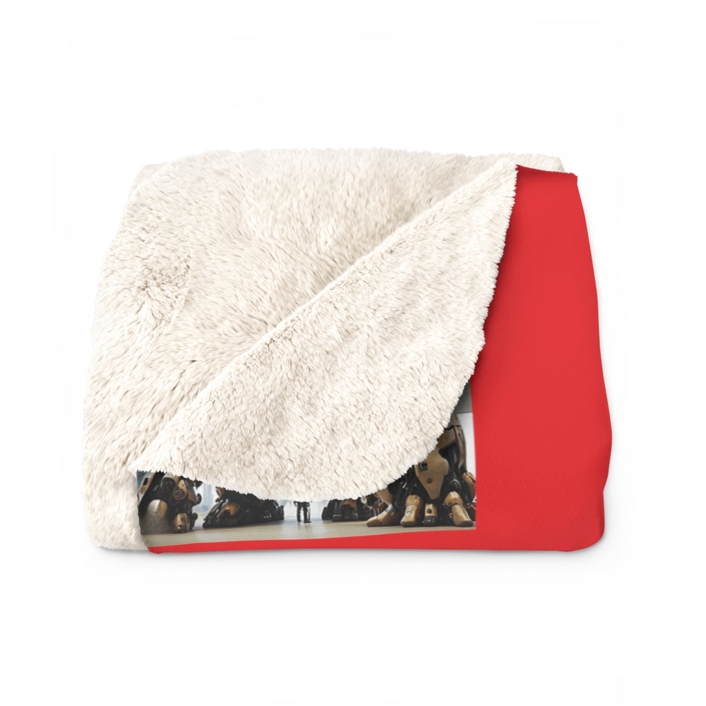 Matiby MEK "Rojo" Sherpa Fleece Blanket