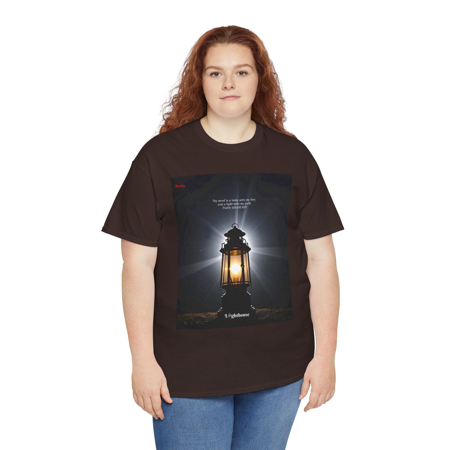 Lighthouse Psalm 119 Unisex Heavy Cotton Tee