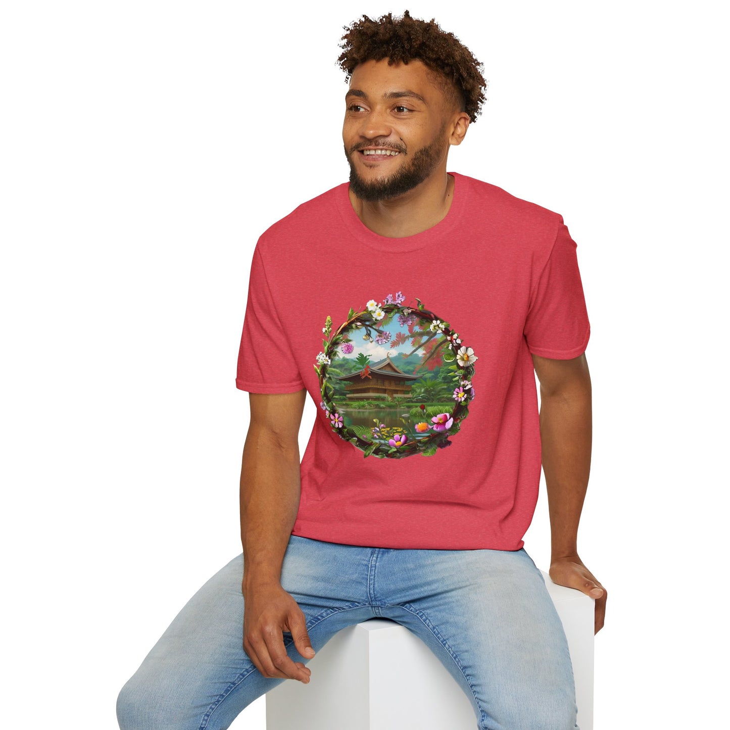 Floral Landscape Unisex Softstyle T-Shirt