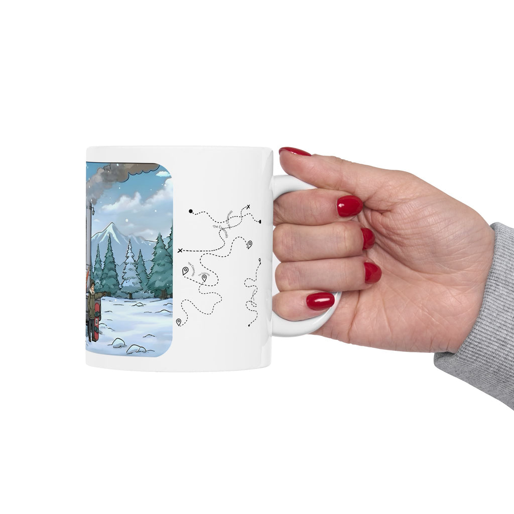 Sunshine State Pickup Trucks #14, Hauling Family Trailer White Ceramic Mug – Celebrating Companionship, Creativity & Life’s Little Wonders Cup (11oz/15oz)