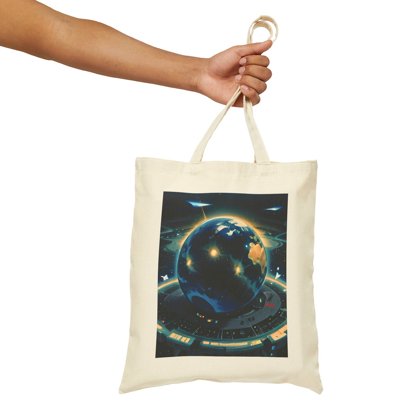 Matiby Worlds Cotton Canvas Tote Bag