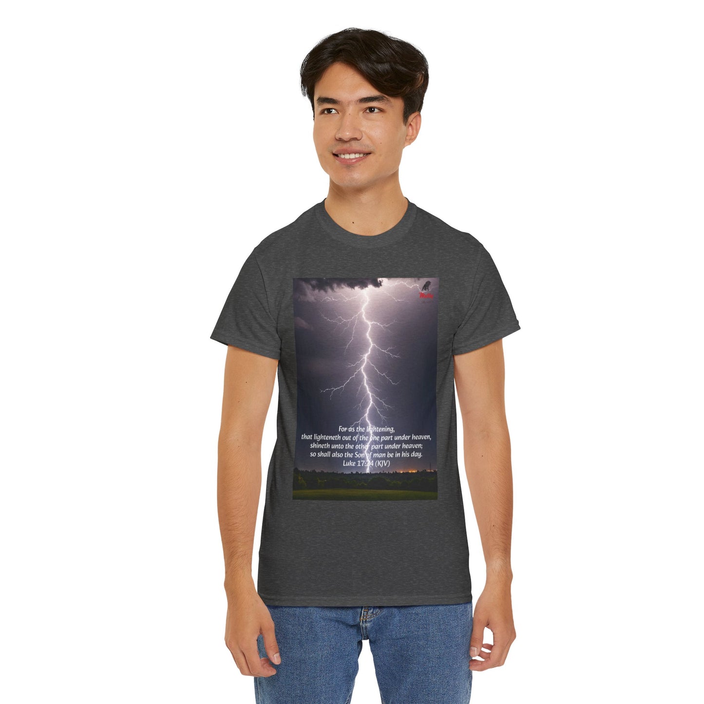 Lightning Style Son of man Unisex Heavy Cotton Tee