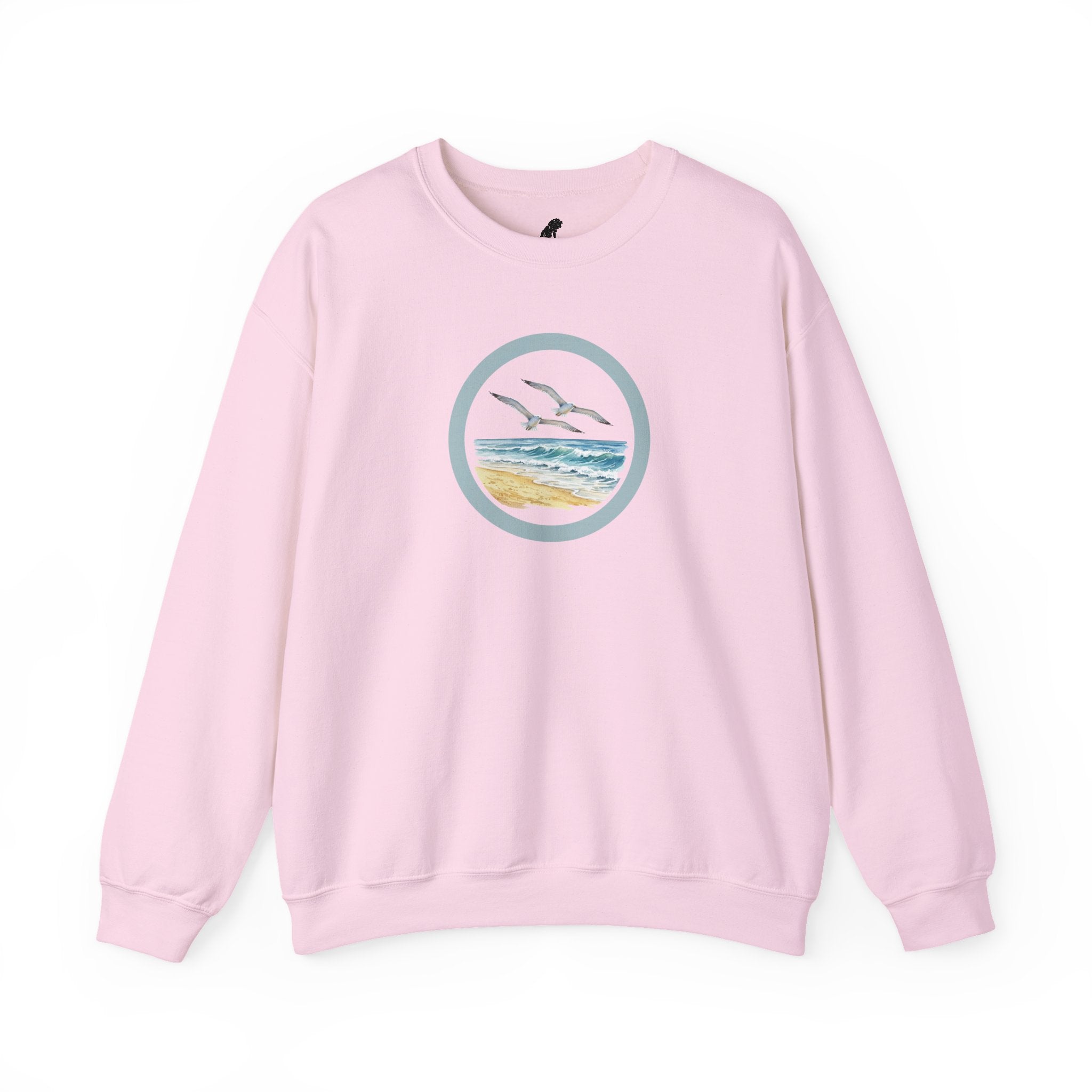 Coastal Circle Crewneck Sweatshirt — Seagull Beach Sweater
