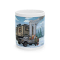 Sunshine State Pickup Trucks #14, Hauling Family Trailer White Ceramic Mug – Celebrating Companionship, Creativity & Life’s Little Wonders Cup (11oz/15oz)