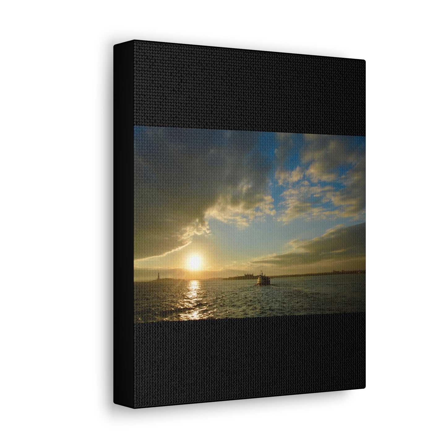 Sunset Black Canvas Gallery Wraps