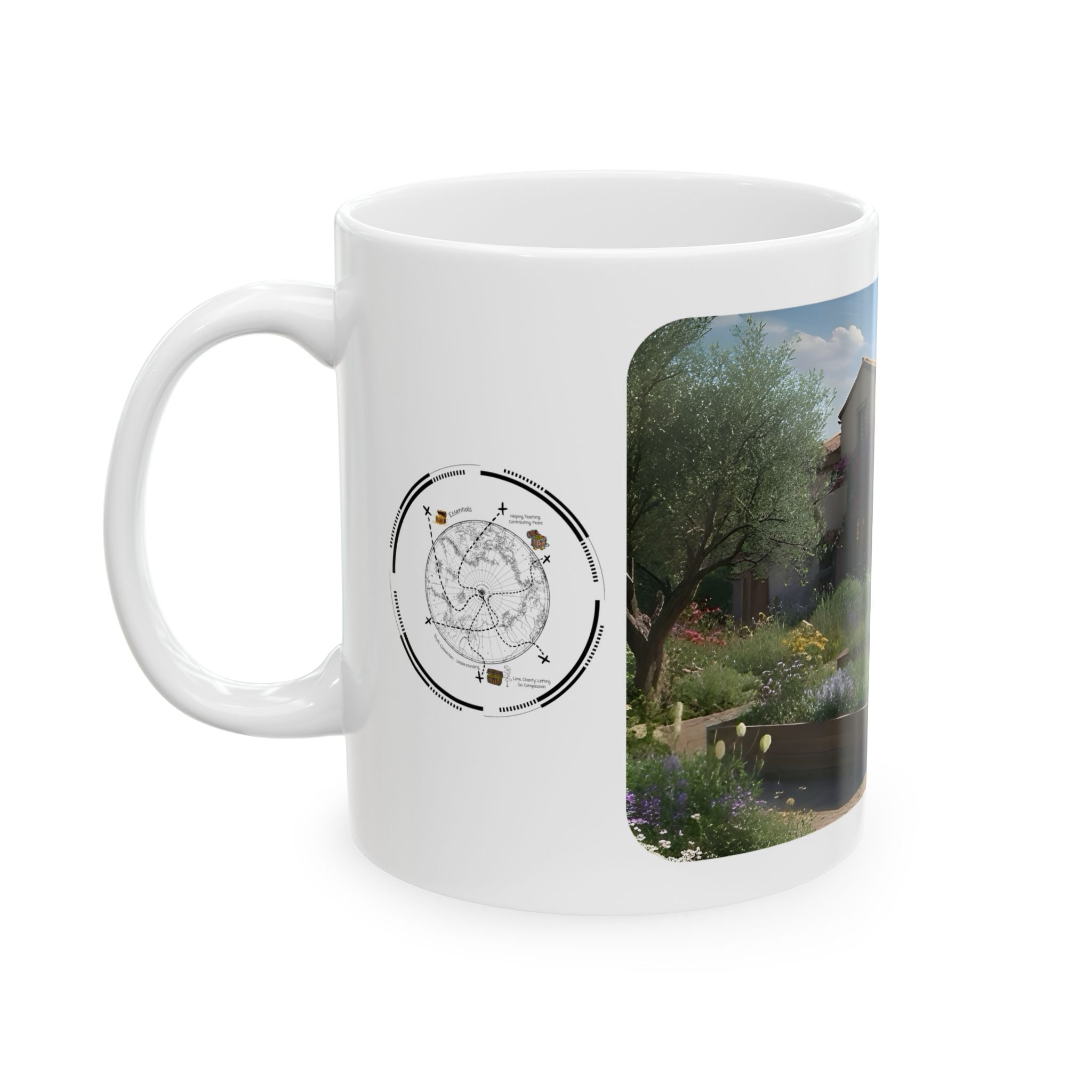 Cozy Architecture & Dreamy Landscapes #18 White Ceramic Mug – Homes Home Sweet Home Cup (11oz/15oz)