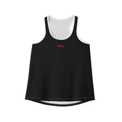 Women's Black Tank Top (AOP)