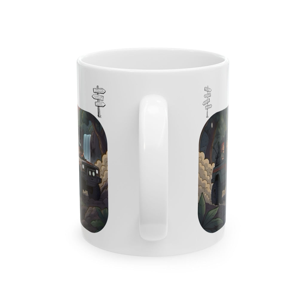Adventure 4x4 Trucks #6, Explorers On Wheels White Ceramic Mug — Find Your Path To The Essentials Cup (11oz & 15oz)