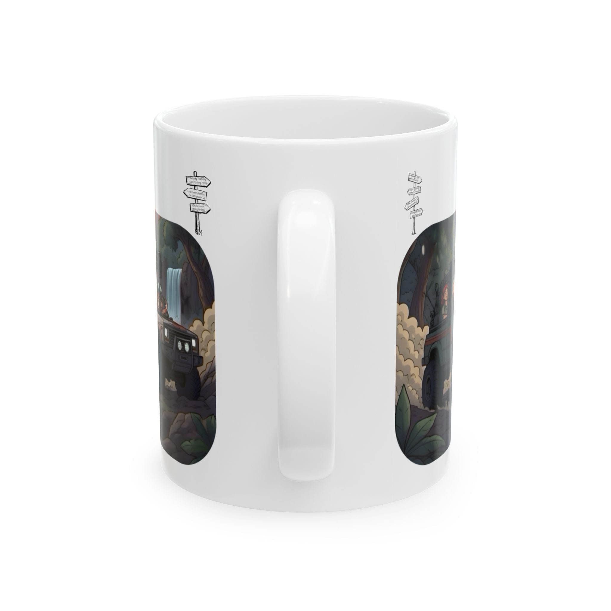 Adventure 4x4 Trucks #6, Explorers On Wheels White Ceramic Mug — Find Your Path To The Essentials Cup (11oz & 15oz)