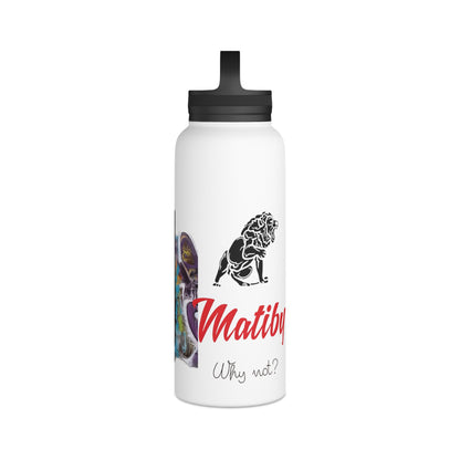 Matiby Matiffi Stainless Steel Water Bottle, Handle Lid