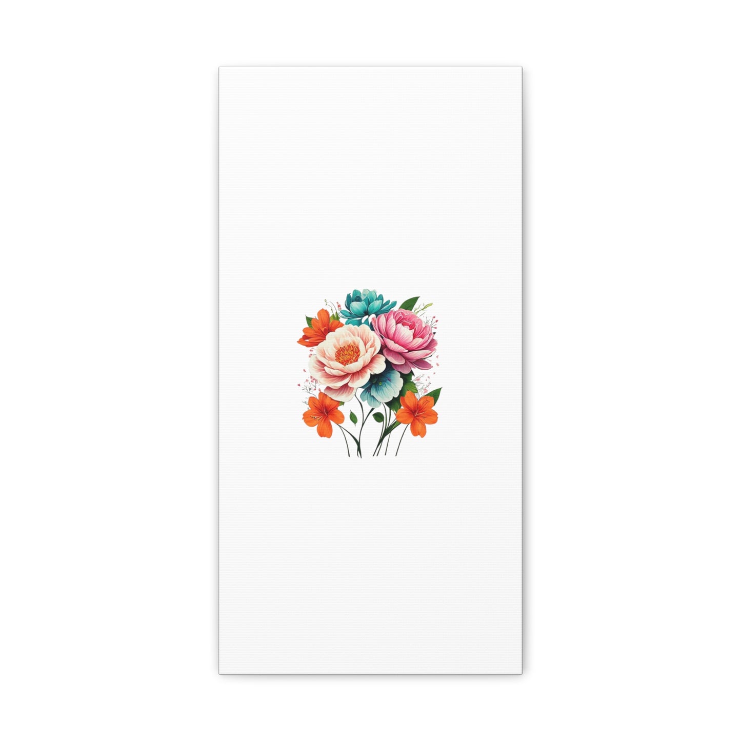 Floral White Canvas Gallery Wraps