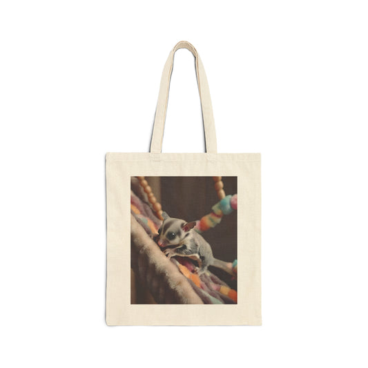 Sugar Glider Cotton Canvas Tote Bag