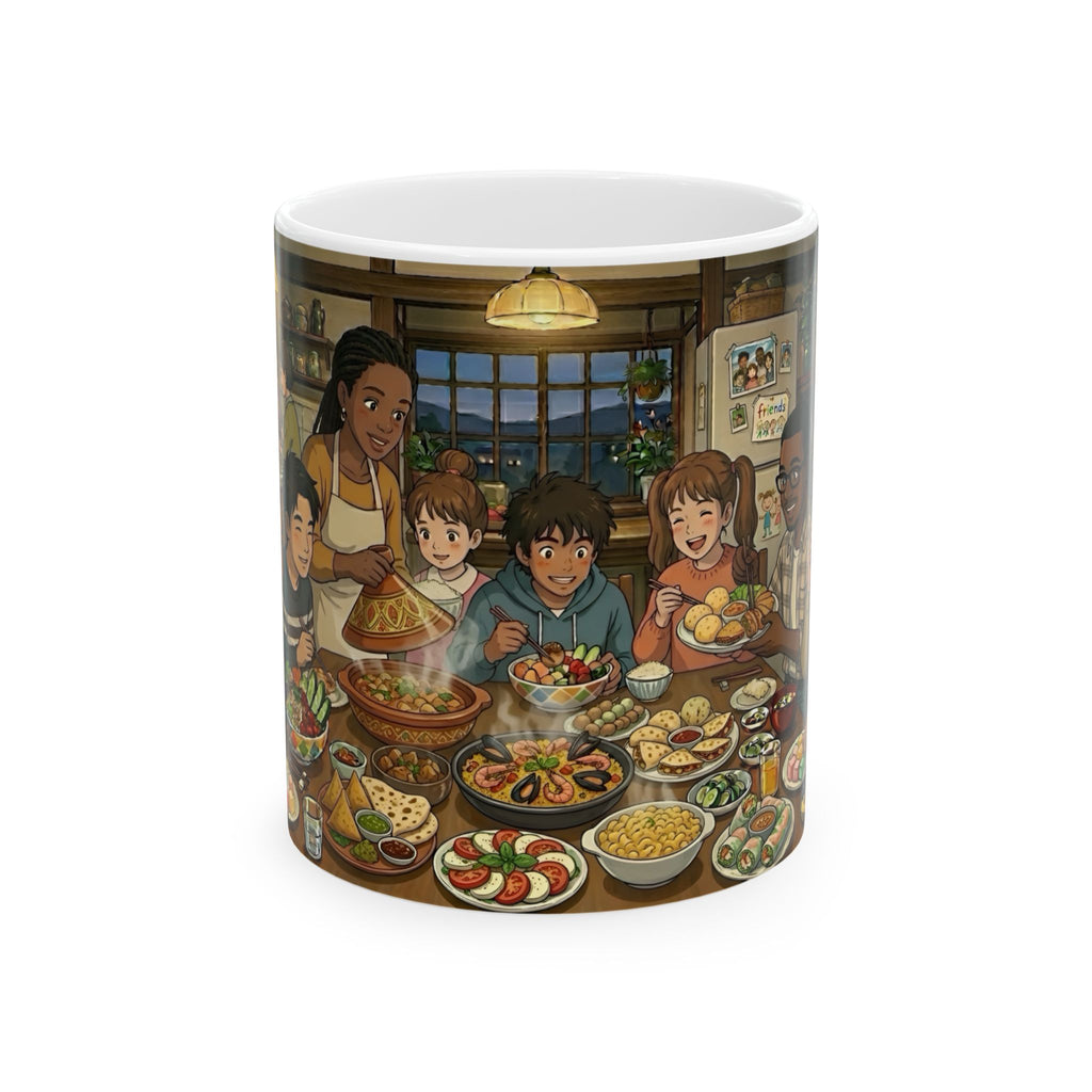 Family & Friends #1 Forever White Ceramic Mug — Cozy Feast Cup (11oz/15oz)