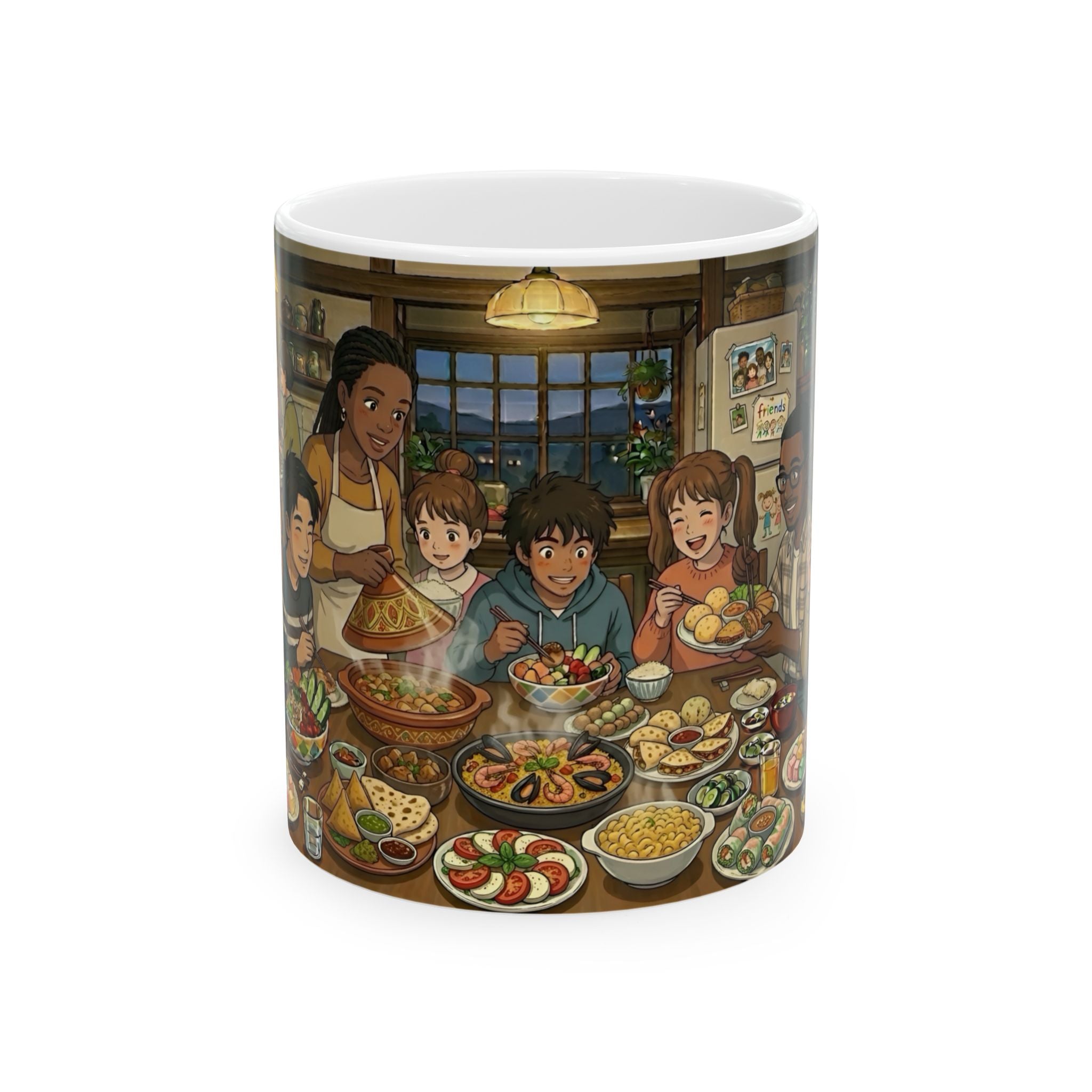 Family & Friends #1 Forever White Ceramic Mug — Cozy Feast Cup (11oz/15oz)