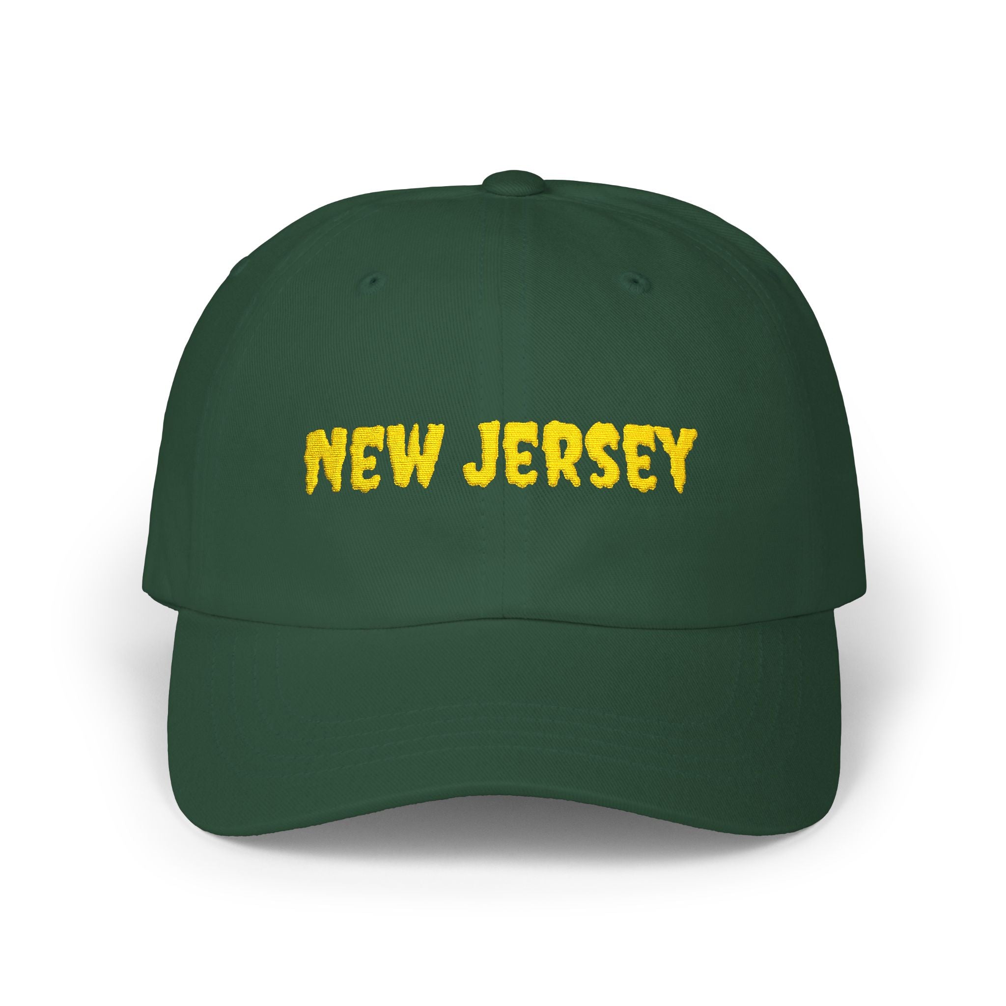 New Jersey United States of America Gold Embroidered Classic Dad Cap | NJ 3rd USA Baseball Hat