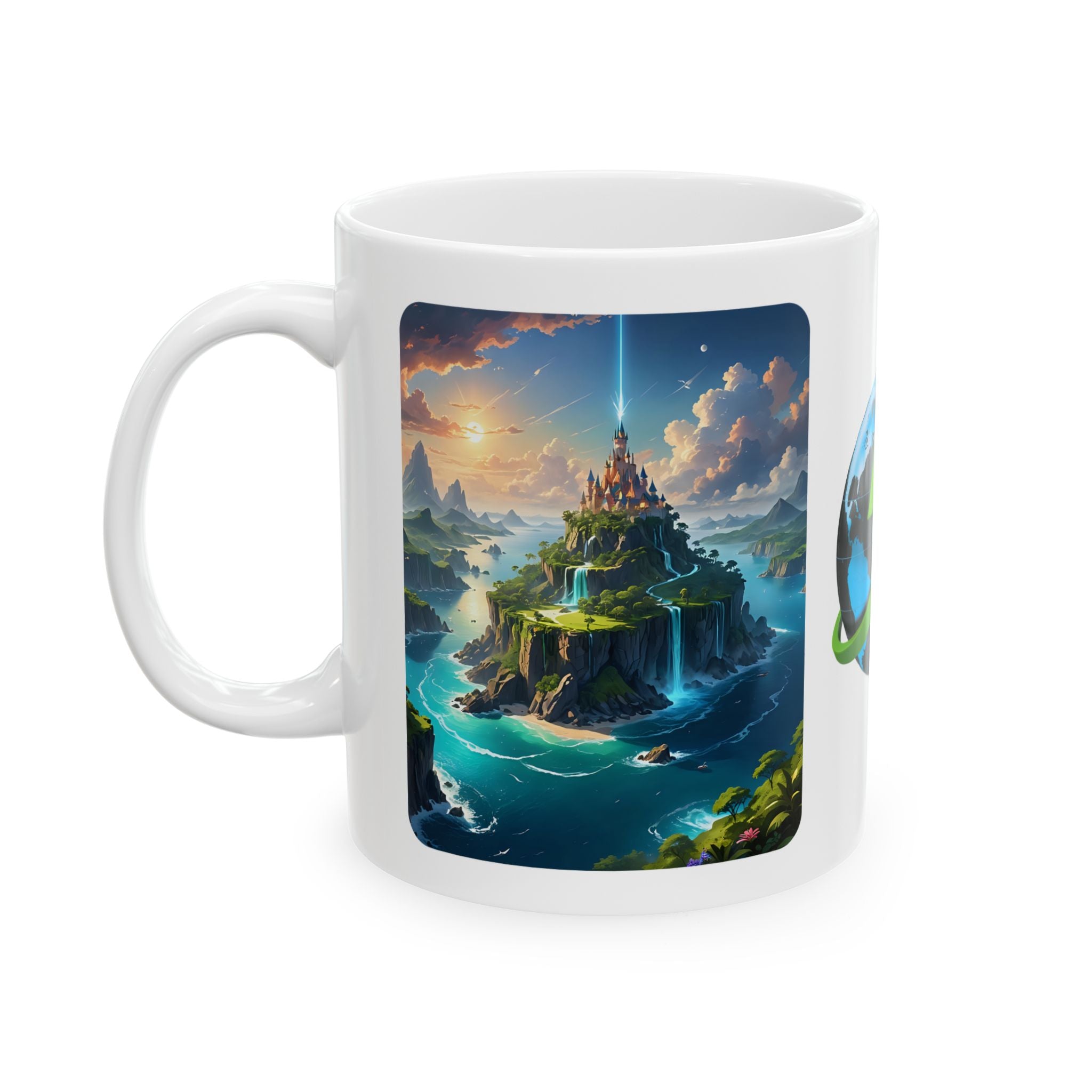 Contrast & Perspective #3 White Ceramic Mug — Time & Chance Daily Cup (11oz, 15oz)