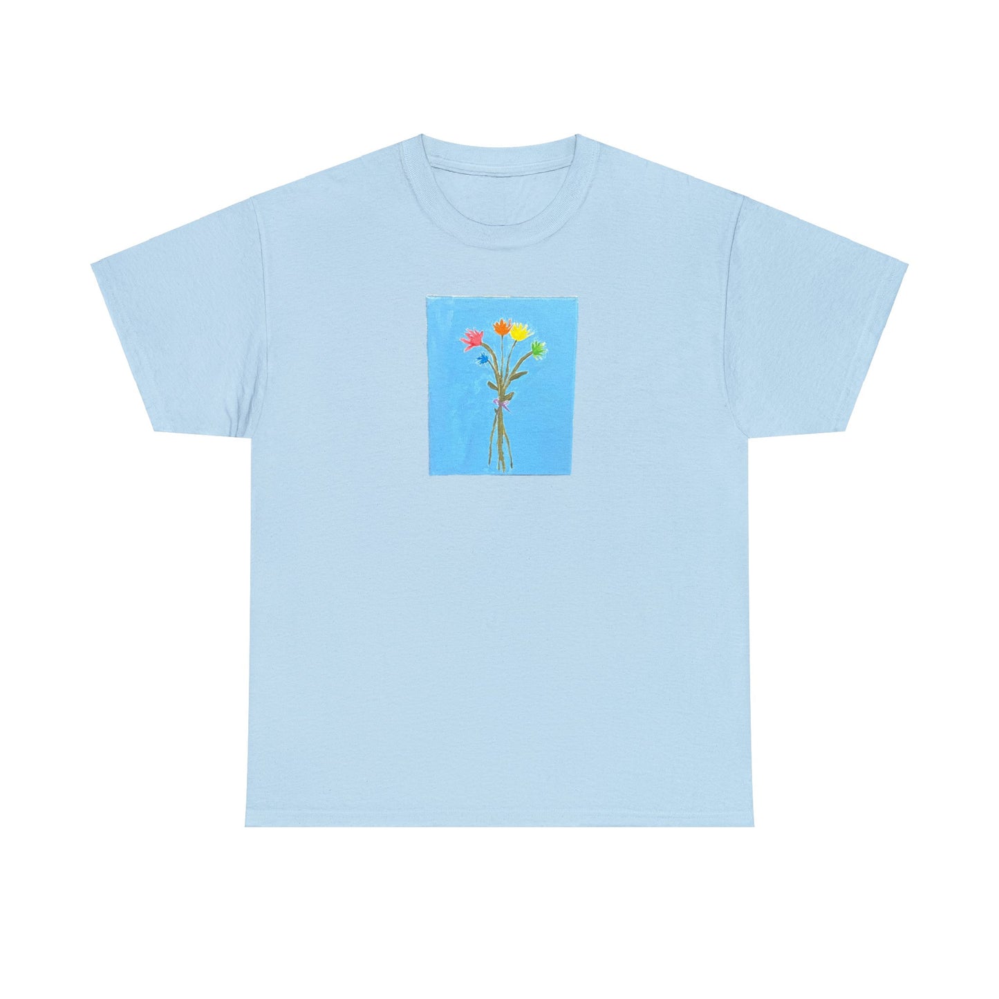 Matiby "Artzy" Flower Unisex Heavy Cotton Tee