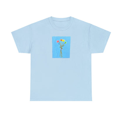 Matiby "Artzy" Flower Unisex Heavy Cotton Tee