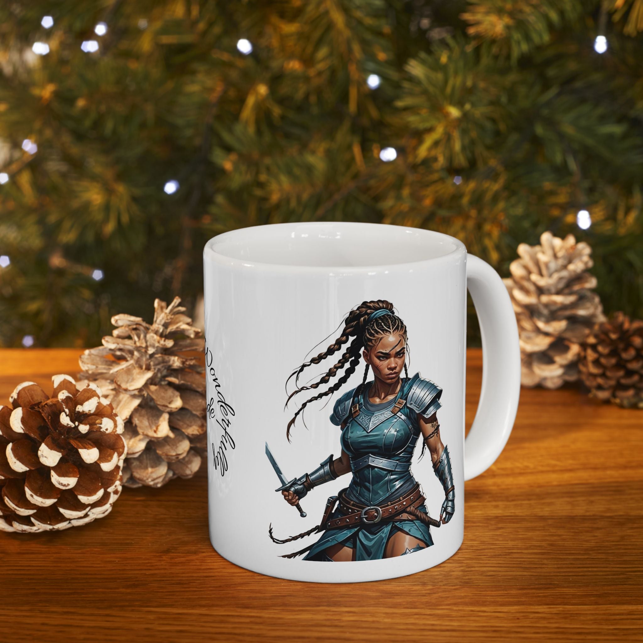 Gentle Woman of Valor #31 White Ceramic Mug - Fearfully & Wonderfully Made Tribute Cup (11oz/15oz)