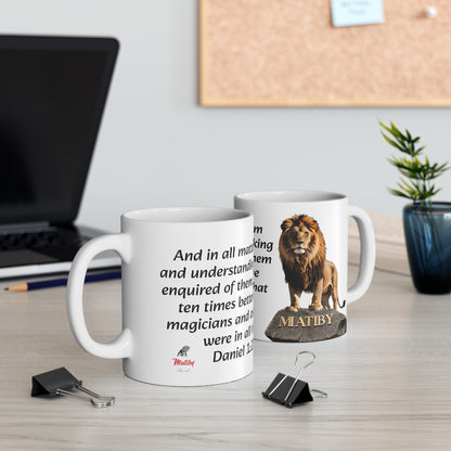 Bible Speaks Daniel 1:20 Ceramic Mug, 11oz