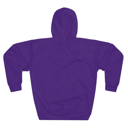 Purple Unisex Pullover Hoodie (AOP)