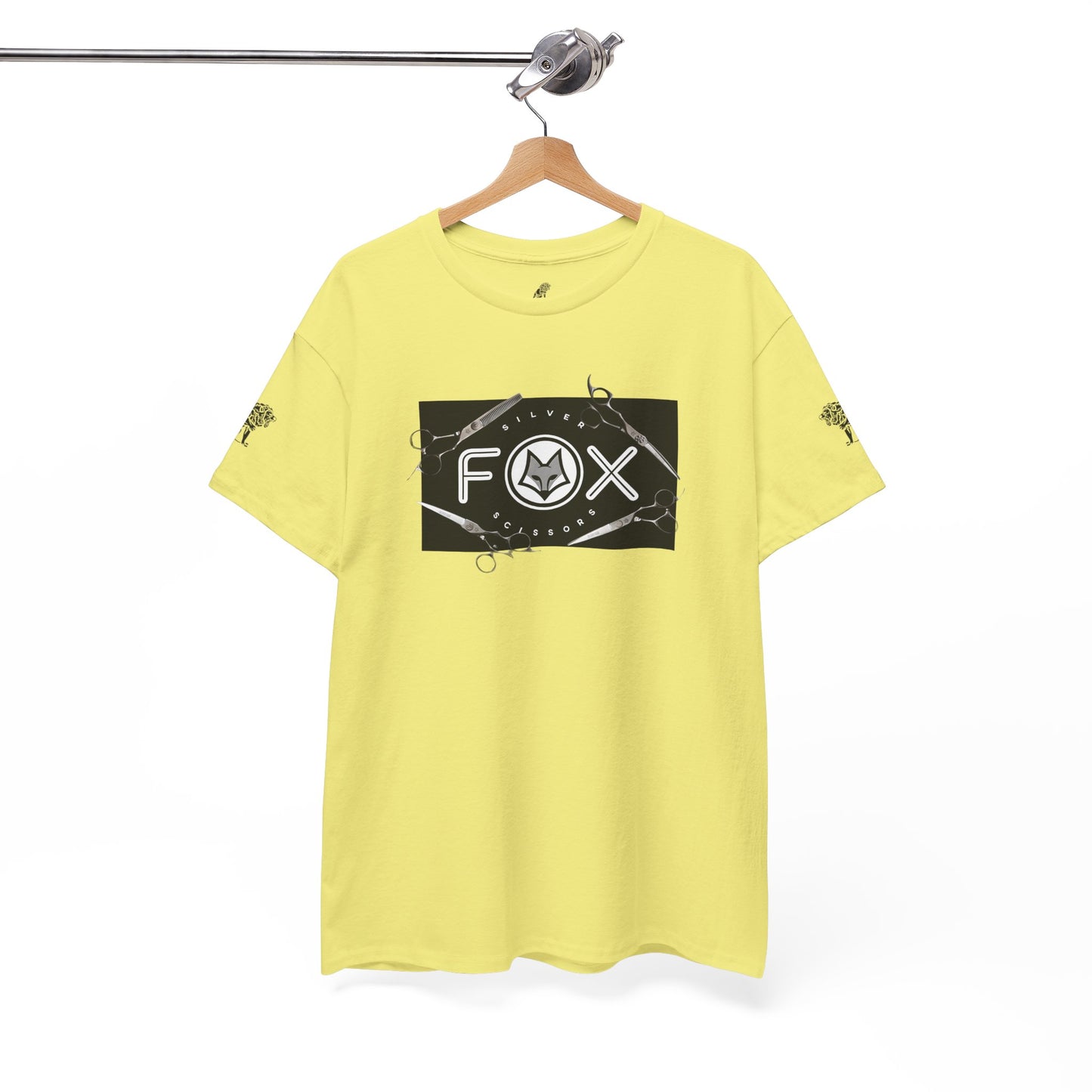 Silver Fox Scissors Unisex Heavy Cotton Tee